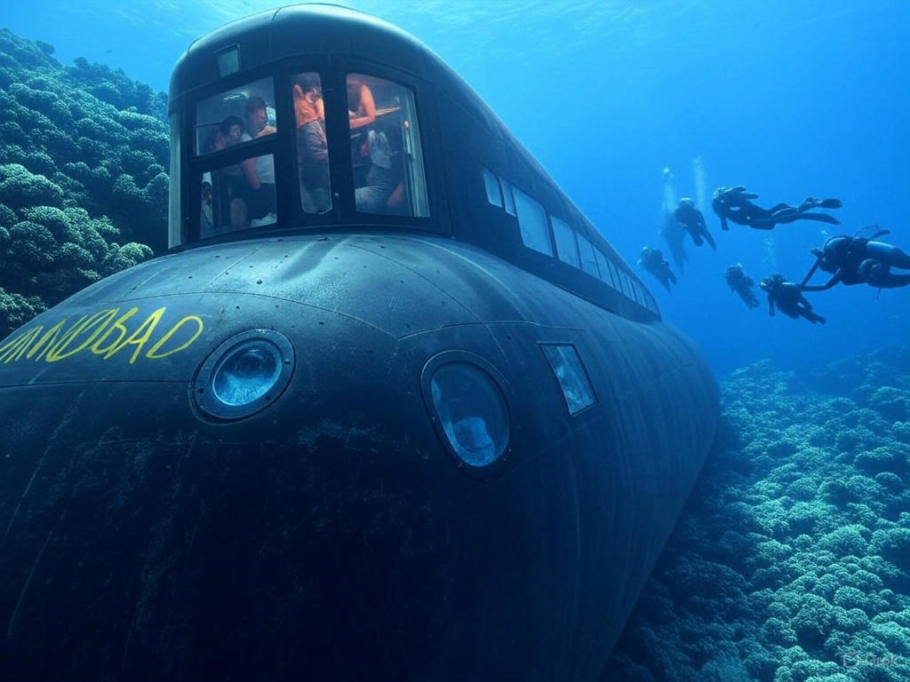 Submarin Turistic Scufundat