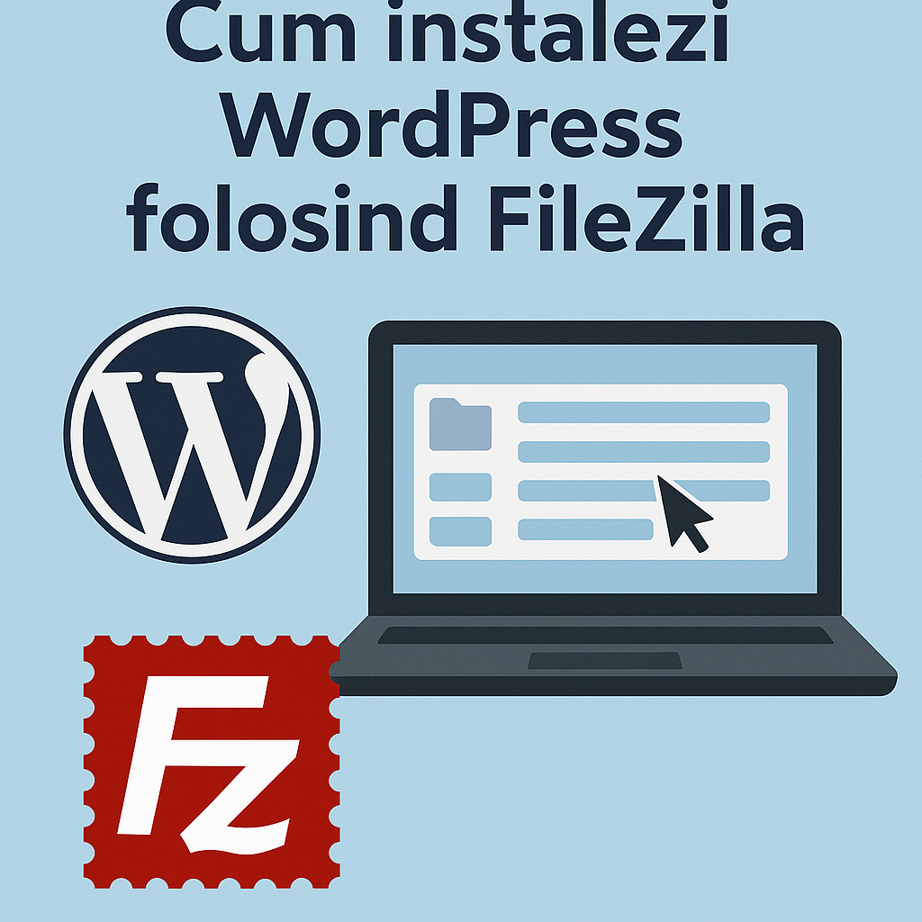 Instaleza WordPress folosind FilesZila