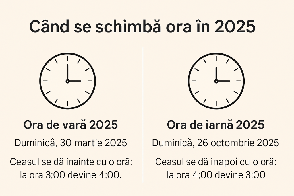 schimbă ora