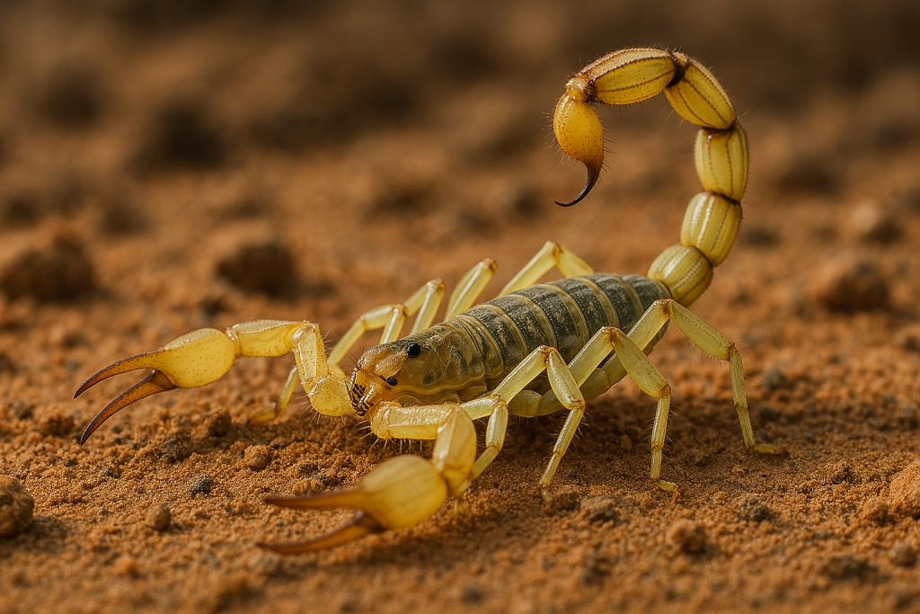 Scorpionul Deathstalker (Leiurus quinquestriatus)