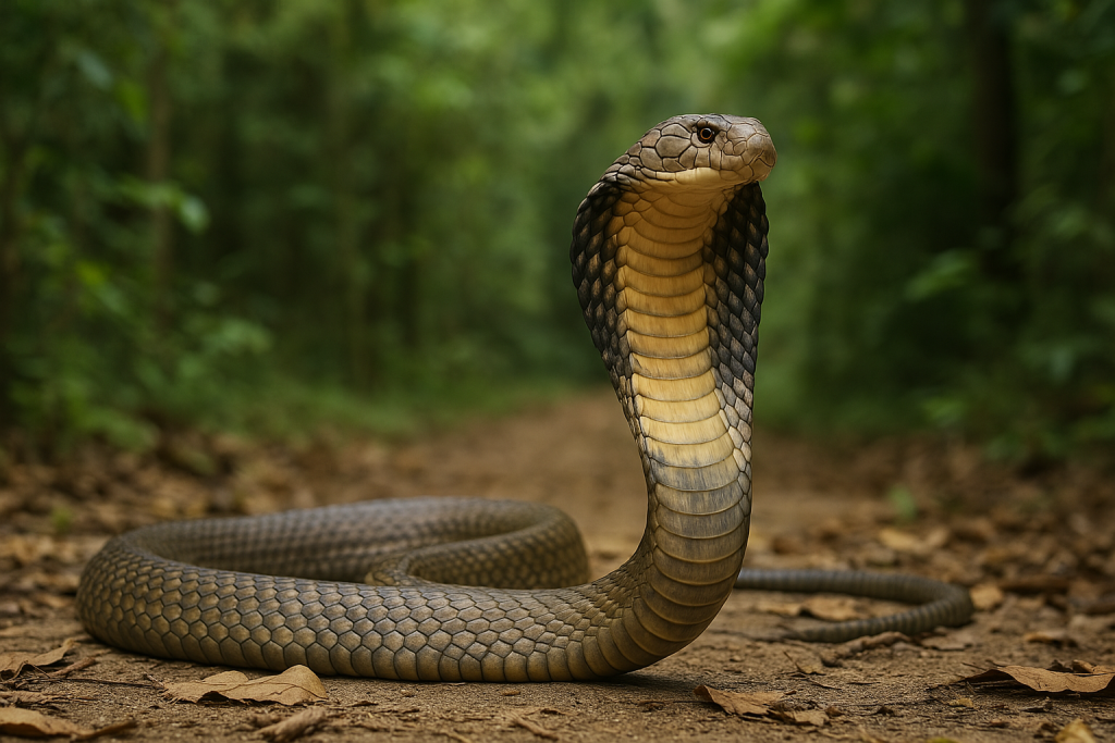 Cobra regală (Ophiophagus hannah)