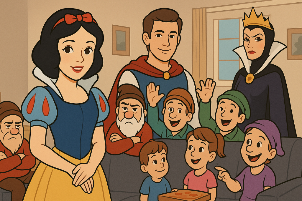 Albă ca Zăpada & familia modernă pitici