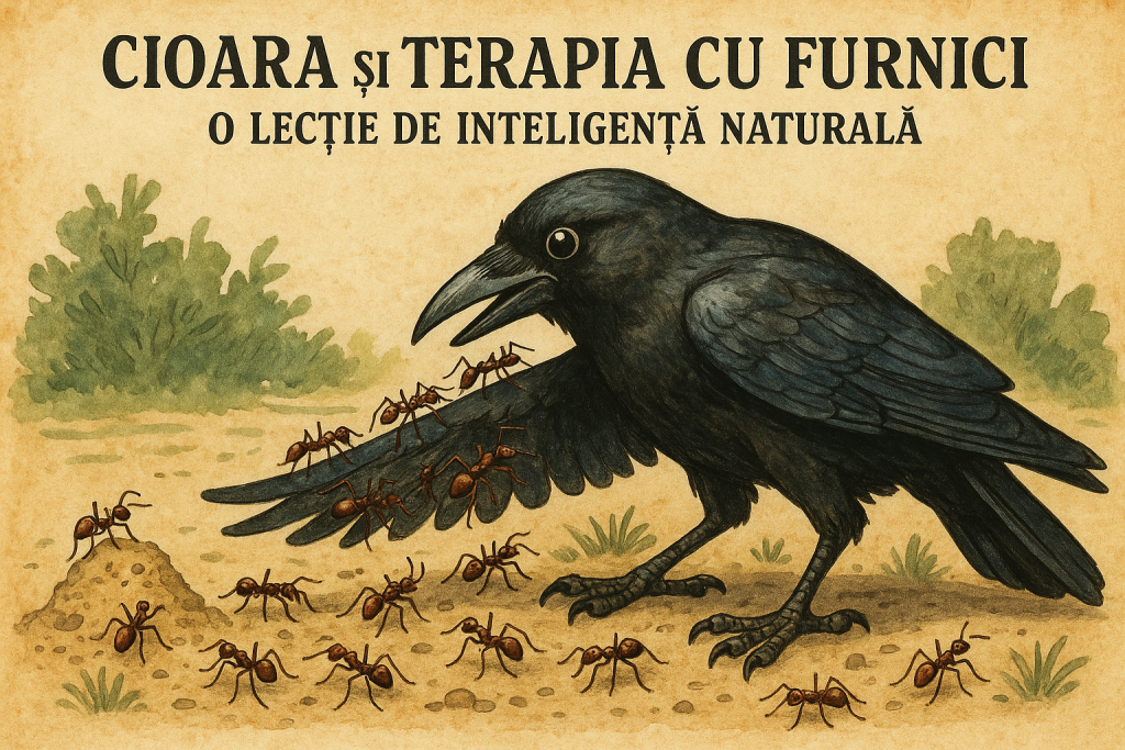 Cioara și terapia cu furnici