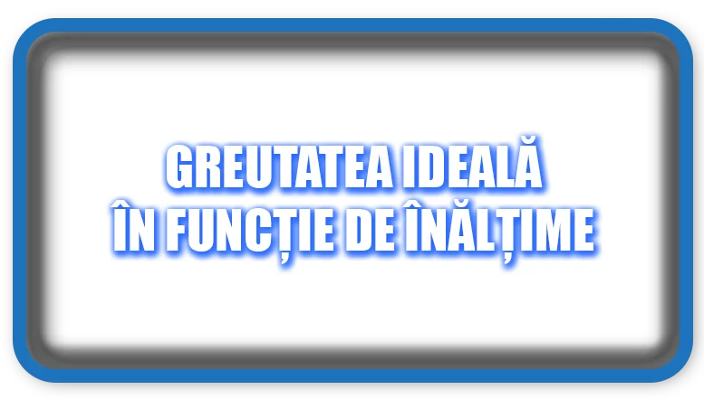 Greutatea ideală în funcție de înălțime
