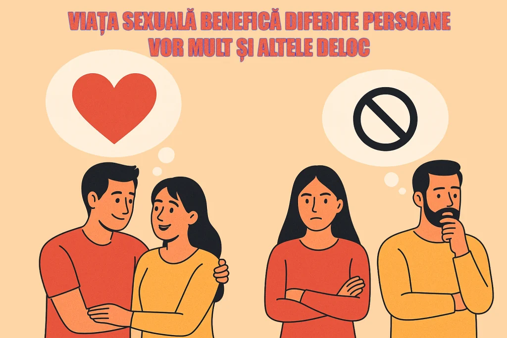 Viața sexuală benefică – diferite persoane vor mult și altele deloc