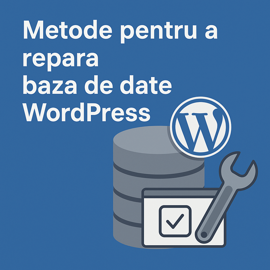 Metode pentru a repara baza de date WordPress