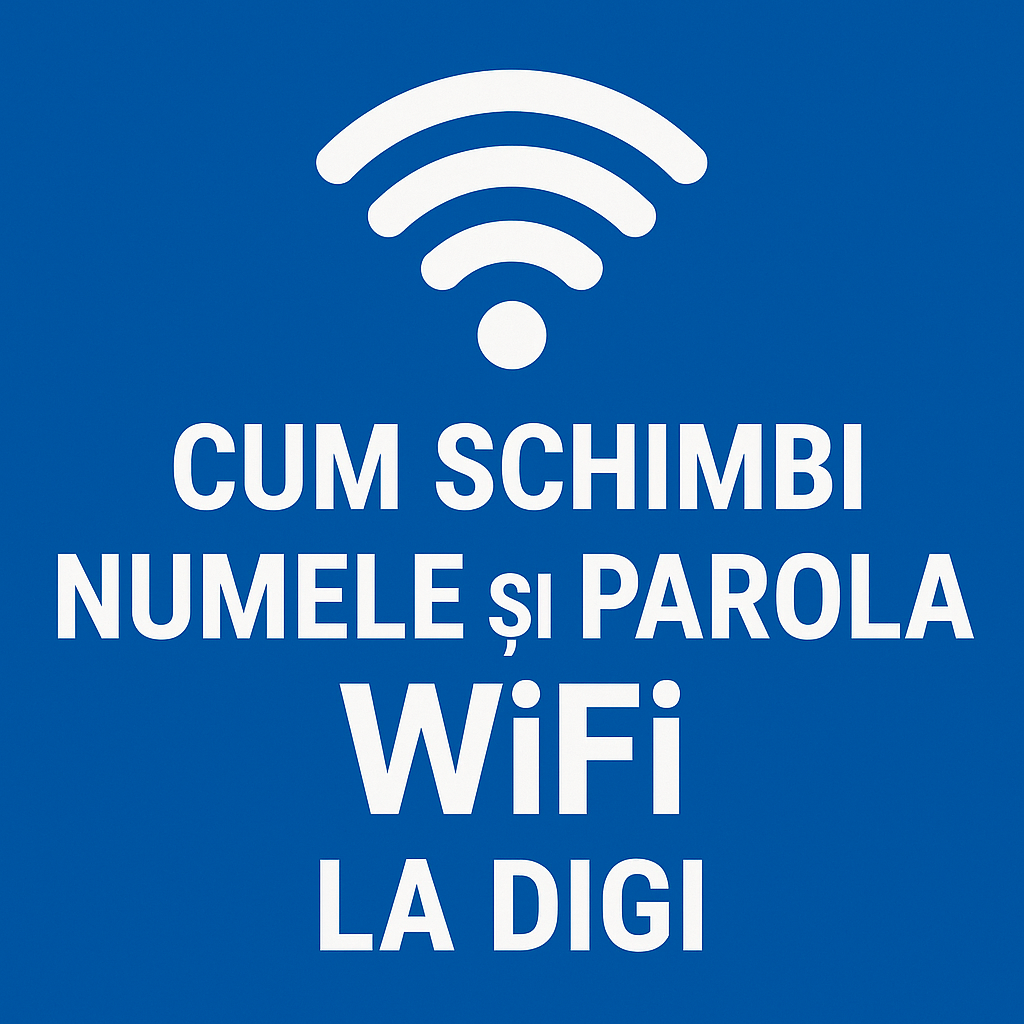 Pentru a schimba numele și parola rețelei WiFi la telefon DIGI în România urmează pașii de mai jos.