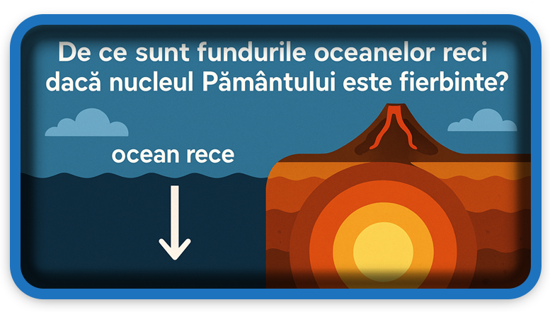 De ce sunt fundurile oceanelor reci dacă nucleul Pământului este fierbinte?