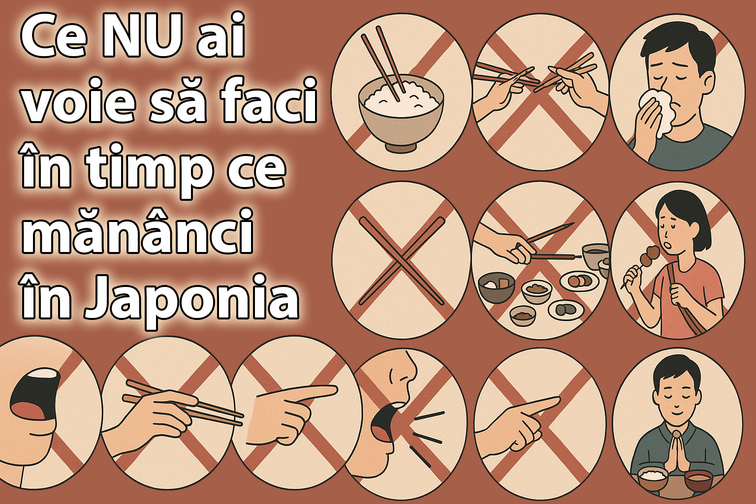 Ce NU ai voie să faci în timp ce mănânci în Japonia