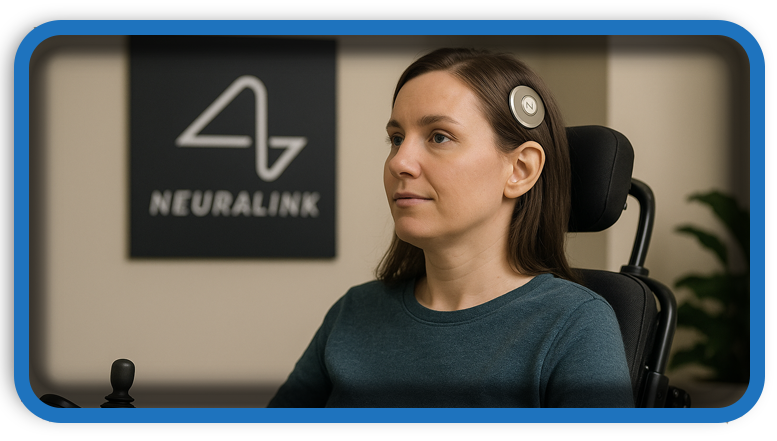 Femeia paralizată și cipul cerebral Neuralink al lui Elon Musk