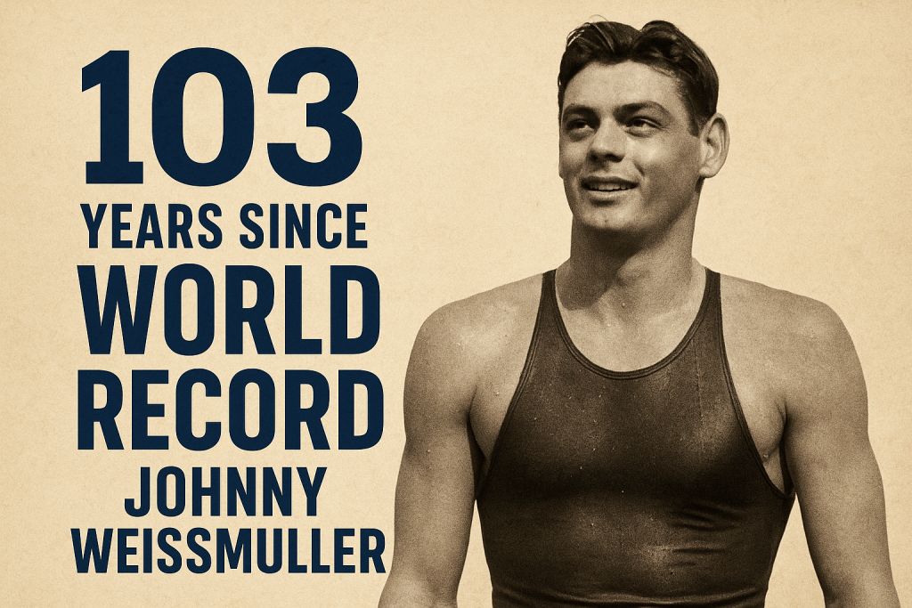 Johnny Weissmuller, un tânăr înotător cu origini bănățene