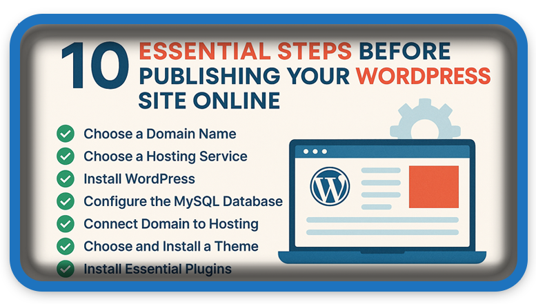 10 Pași Importanți Până la Publicarea WordPress-ului Online