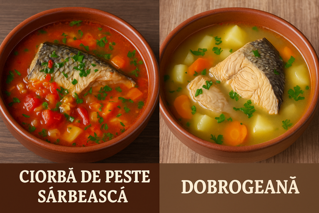 Ciorbă de Pește Sârbească vs Dobrogeană