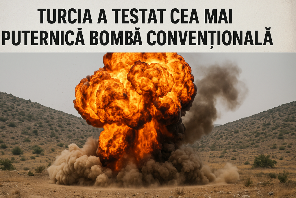 Turcia a Testat Cea Mai Puternică Bombă Convențională