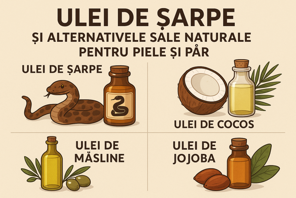 Ulei de șarpe și alternativele sale naturale pentru piele și păr