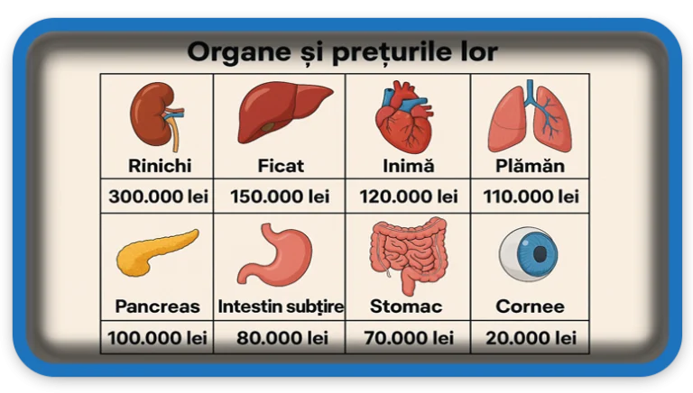 Valorea organelor tale pe piața neagră – România o țintă preferată?